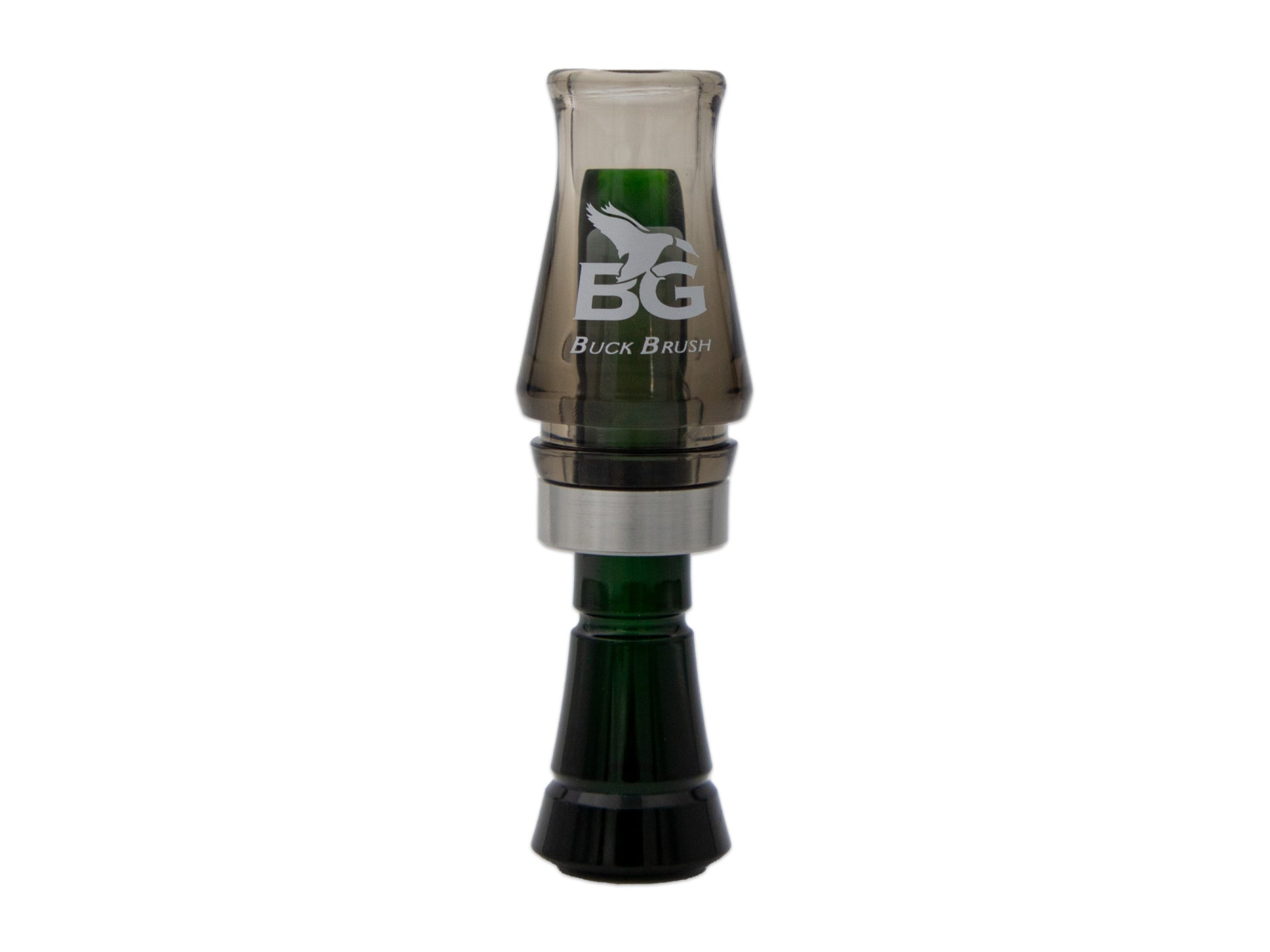 Buck Gardner Buck Brush Short Barrel Duck Call | Single Reed Poly Smoke Green