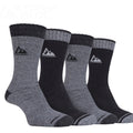 Storm Bloc Mens Perform Boot Socks 6-11 | Grey Black 4 Pack