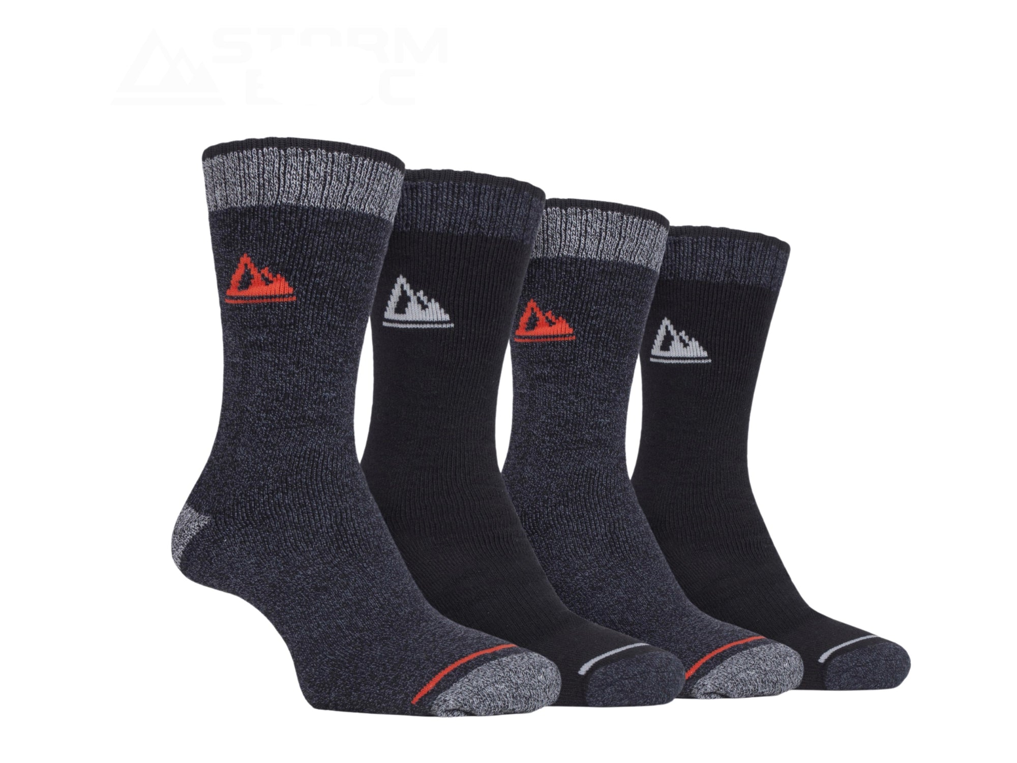 Storm Bloc Mens Perform Boot Socks 6-11 | Amber 4 pack