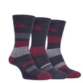 Storm Bloc Mens Striped Everyday Socks 6-11 | Red 3 Pack