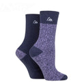Storm Bloc Womens Super Soft Crew Socks 4-8 | Purple 2 Pack