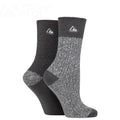 Storm Bloc Womens Super Soft Crew Socks 4-8 | Grey 2 Pack
