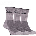 Storm Bloc Womens Luxury Heavy Cushion Boot Socks 4-8 | Grey 3 Pack