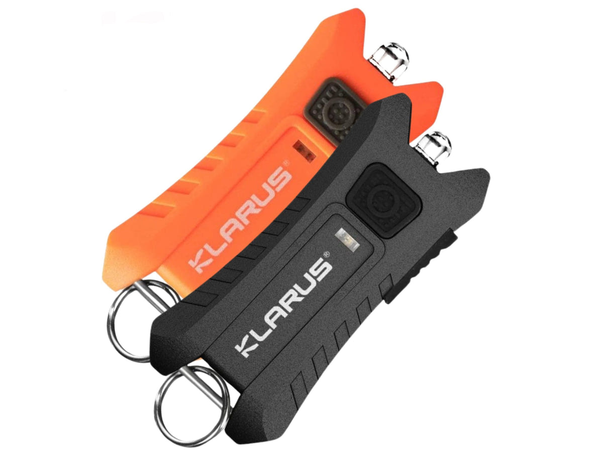 Klarus Mi2 Rechargeable LED Keyring Torch 40 Lumens | Black or Orange