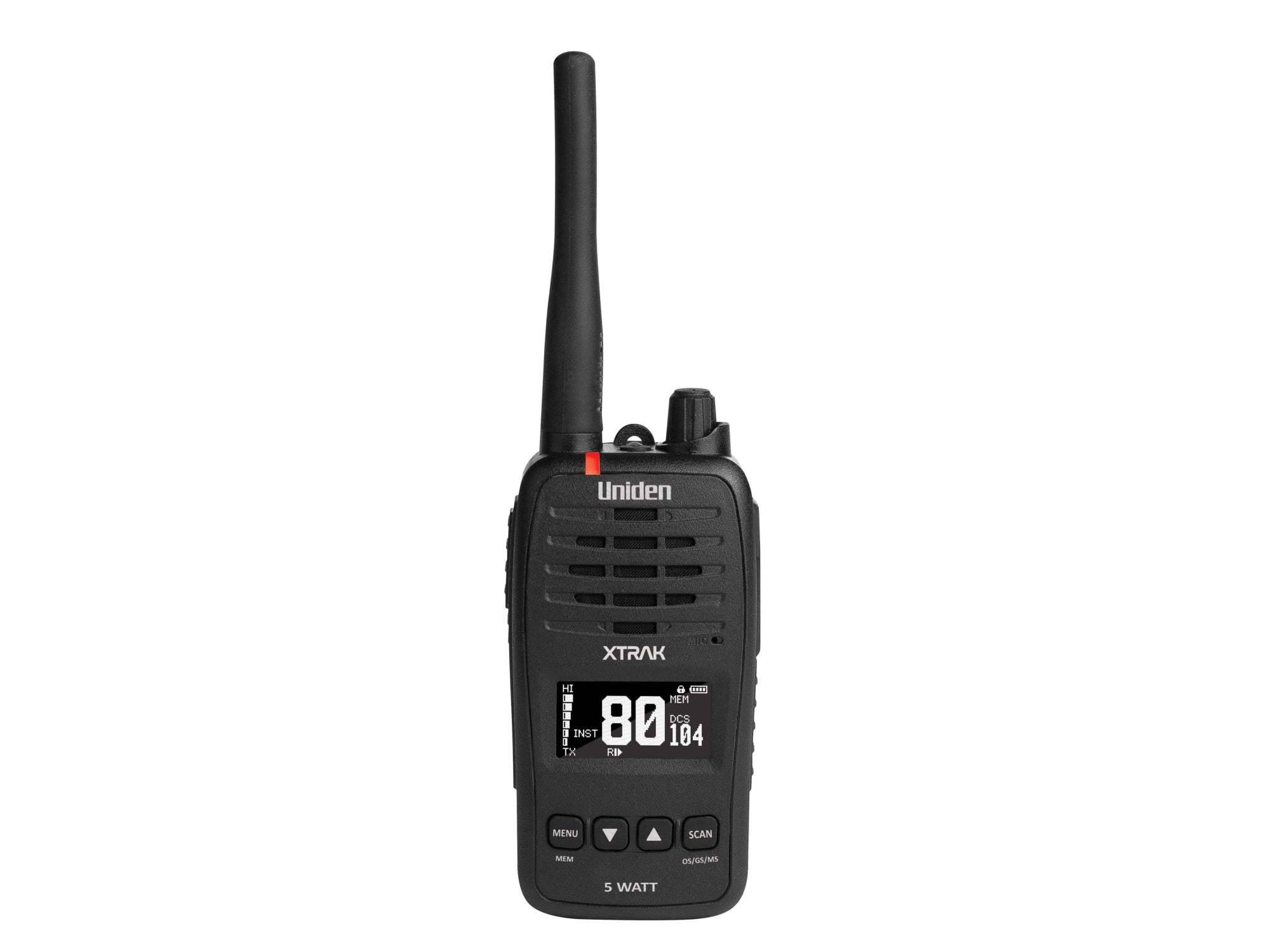 Uniden XTRAK 50-2TP UHF Handheld Radio 80 Channels 5W Twin Pack