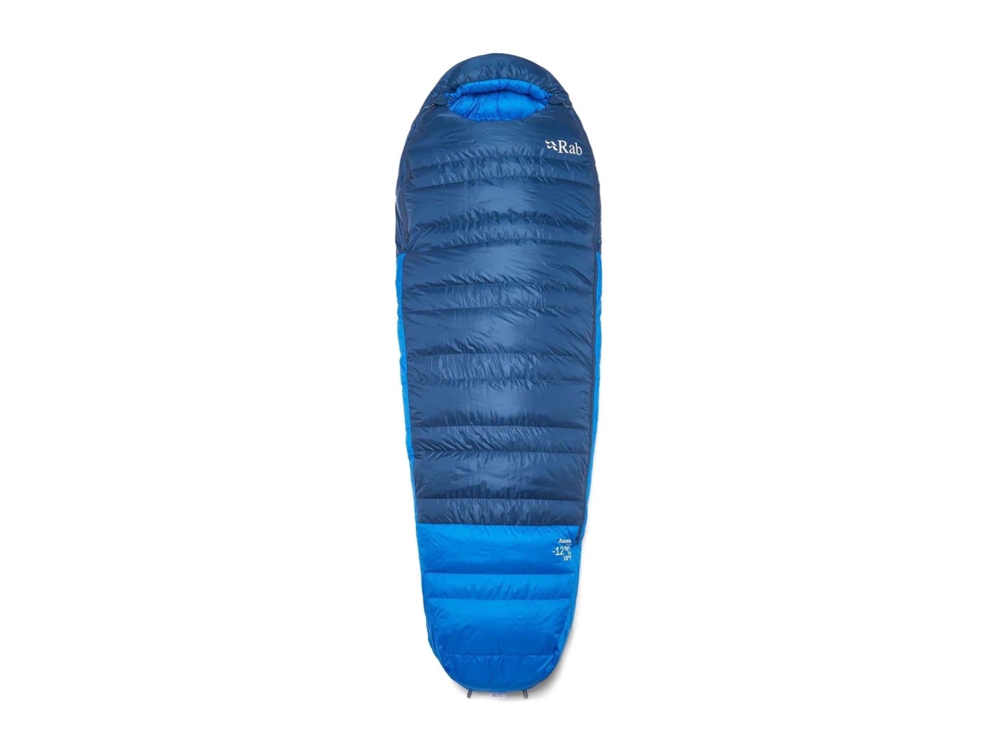 Rab Sleeping Bag Down Ascent Blue Left Hand Zip