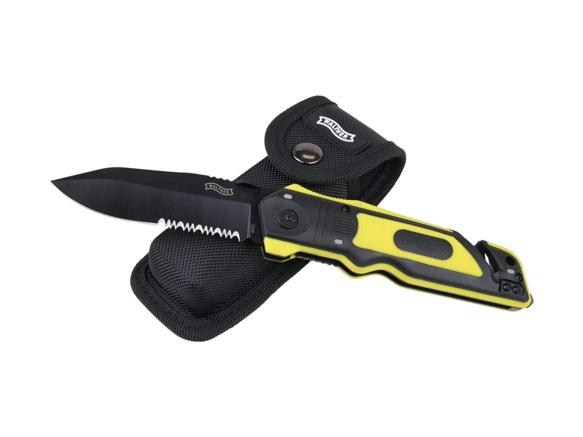 Walther ERK Emergency Rescue Folding Knife 95mm | Yellow