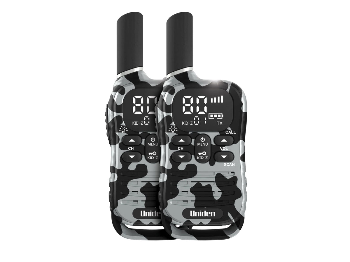Uniden UH45-2 Max UHF Handheld Radios 80 Channels Twin Pack | Camouflage Grey