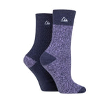 Storm Bloc Womens Super Soft Crew Socks 4-8 | Purple 2 Pack