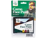 Game On Camo Face Paint: 4-Colours