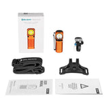 Olight Perun 2 Mini Rechargeable Torch/Headlamp 180° Lighting Orange 1100 Lumens