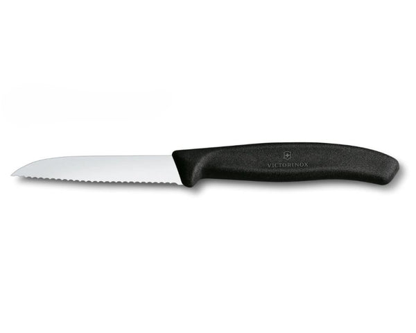 Victorinox Swiss Classic 8cm Black Pairing Knife | Cerated Edge