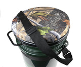 Game On Waterproof Storage Bucket with Top Swiveling Seat