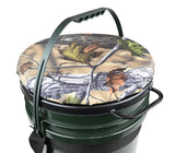 Game On Waterproof Storage Bucket with Top Swiveling Seat