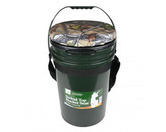 Game On Waterproof Storage Bucket with Top Swiveling Seat